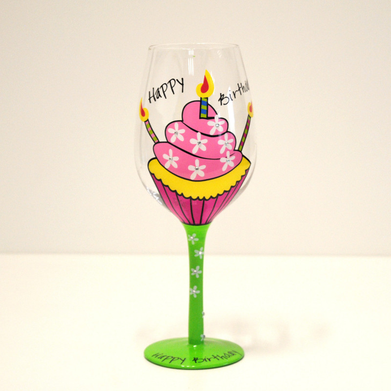 Magnifique A 21st Joyeux Anniversaire Verre A Vin Avec Boite Cadeau Fetes Occasions Speciales Maison