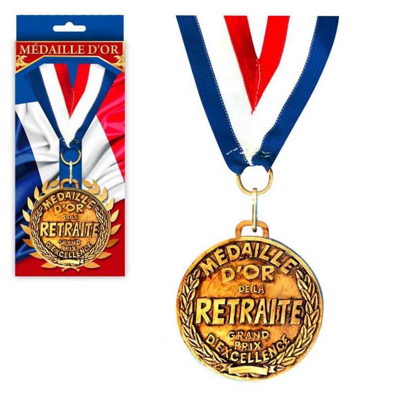 Médaille d'Or de la Retraite : Achat Cadeau Retraite sur ...