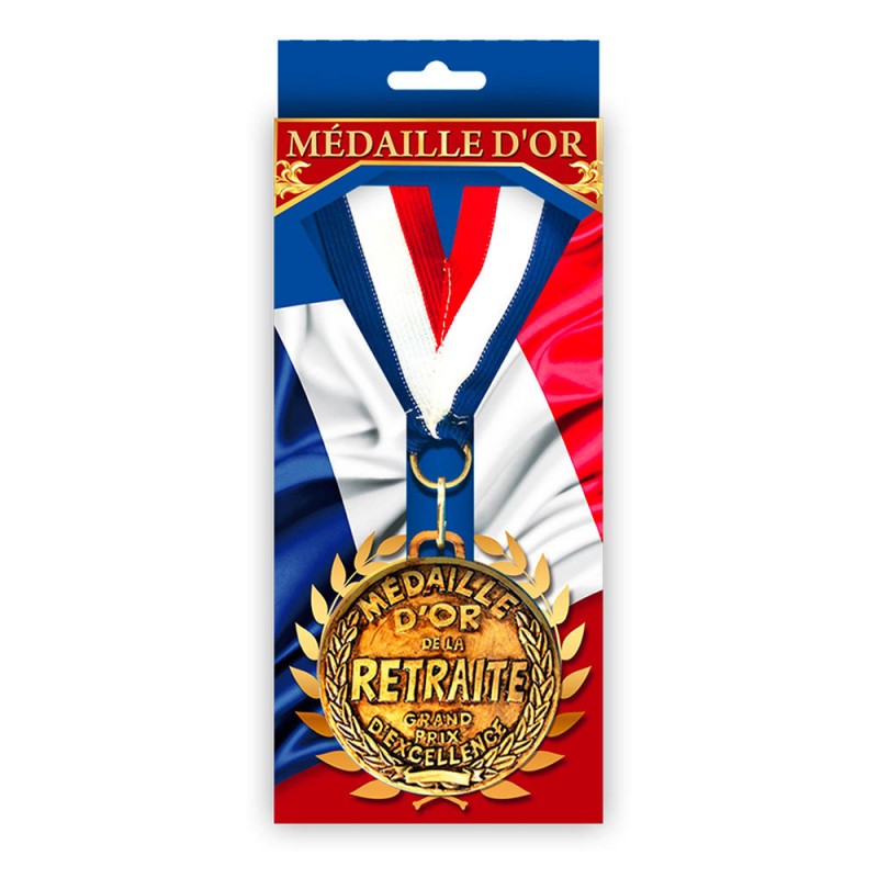 Medaille D Or De La Retraite Achat Cadeau Retraite Sur Rapid Cadeau Com