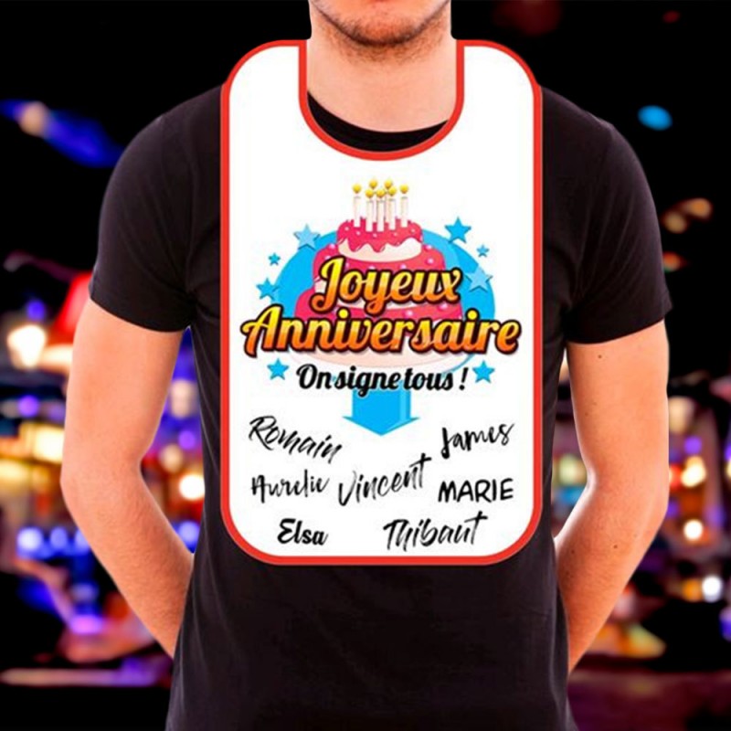 Maxi Bavoir Anniversaire Avec Marqueur Achat Cadeau Humoristique Anniversaire Sur Rapid Cadaeu