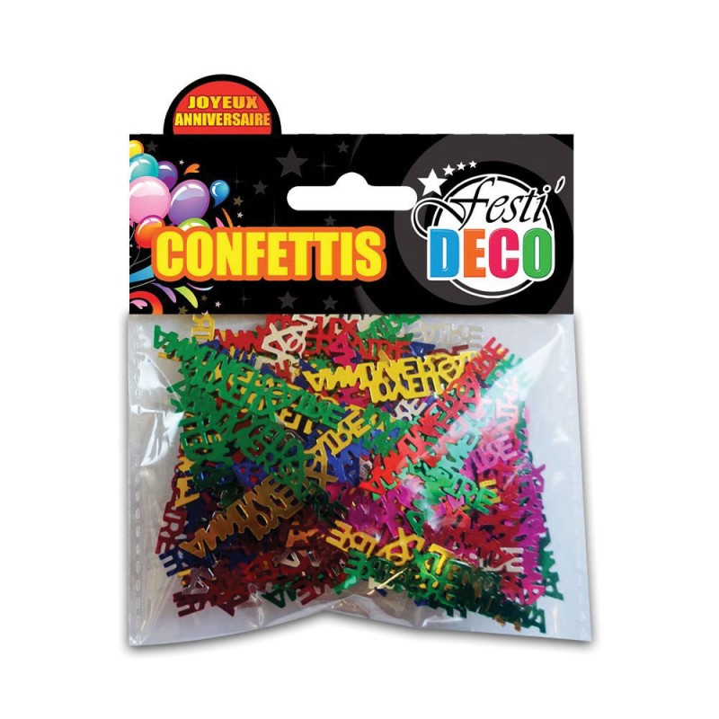 Sachet De Confettis Joyeux Anniversaire Achat Cadeau Deco Anniversaire Sur Rapid Cadeau