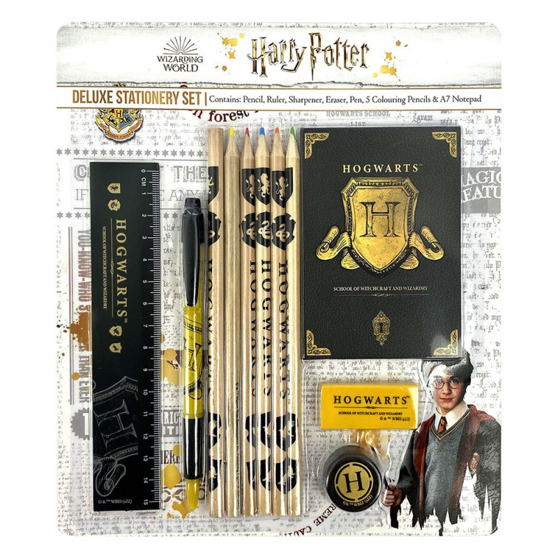Coffret Harry Potter avec fournitures scolaires Poudlard sur Cadeaux et  Anniversaire
