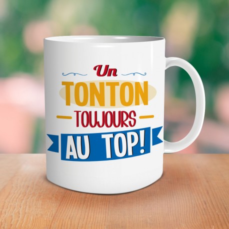 MUG mon Tonton d'amour  bonbons rétro 90 - Cadeau Tonton