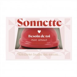 Sonnette Rouge Romantique - Besoin de Toi Mon Amour