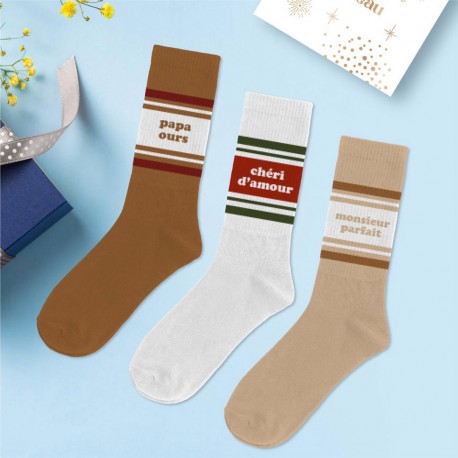 Coffret Trio Chaussettes Homme Fantaisie