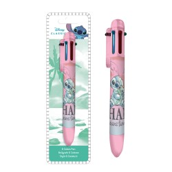 Stylo Multicolore Stitch Ohana Disney 6 Couleurs