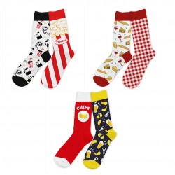 Chaussettes Humoristiques Plats et Boissons Mythiques