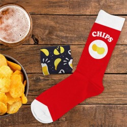 Chaussettes Humoristiques Plats et Boissons Mythiques