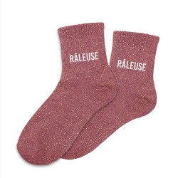 Chaussettes Paillettes Colorées Mot Fantaisie