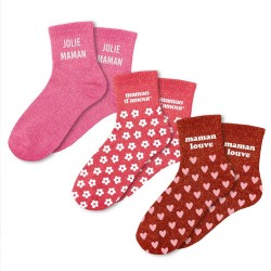 Coffret Trio Chaussettes Paillettes Fantaisie