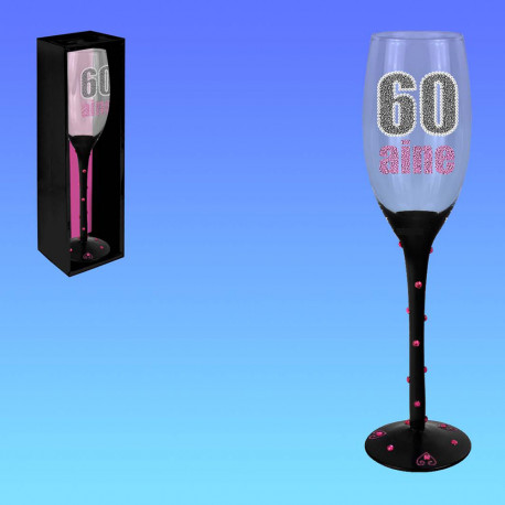 Flute A Champagne Anniversaire En Verre Achat Cadeau Anniversaire Sur Rapid Cadeau Com